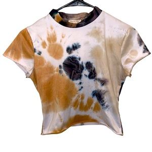 Heart & Hips Tye Dye Marble Croptop Sz M